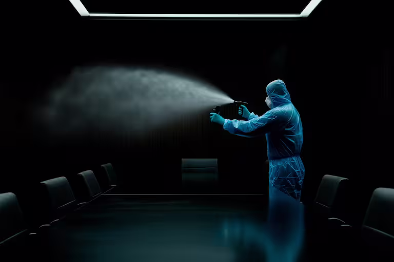 Electrostatic disinfection and specialty cleaning in industrial facility Twin Cities