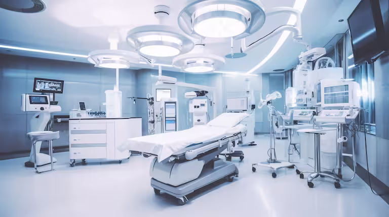 Medical exam room in Edina, Minnesota maintained by the Precision Commercial Cleaning team