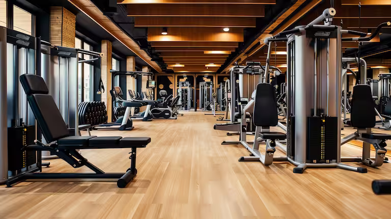 Gym and fitness center cleaning crew servicing a Twin Cities health club